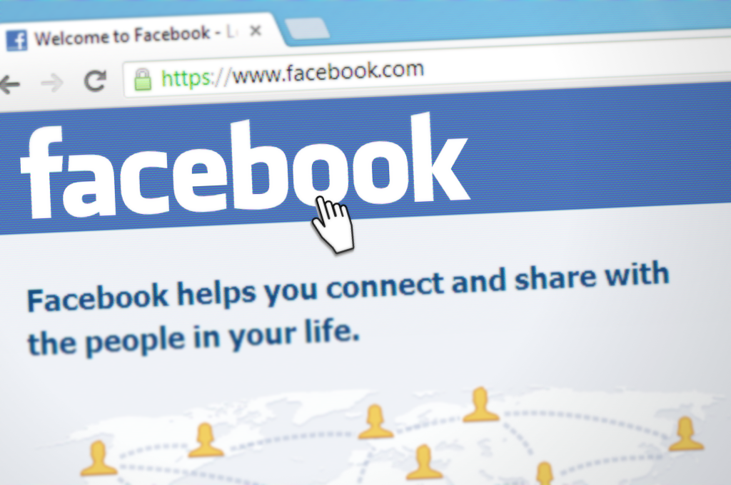 Facebook, social network, homepage with login mask, logo, internet